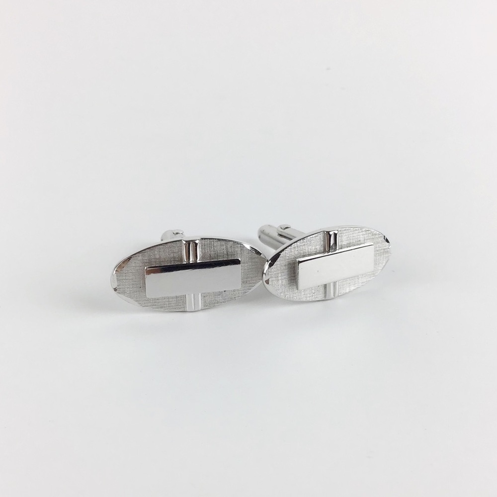 Vintage Swank Silver Cuff Links